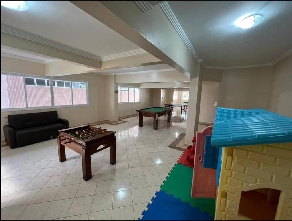 Apto Vista Mar, 8 Pessoas, Varanda Gourmet, Pe Na Areia! Praia Grande  Exteriör bild
