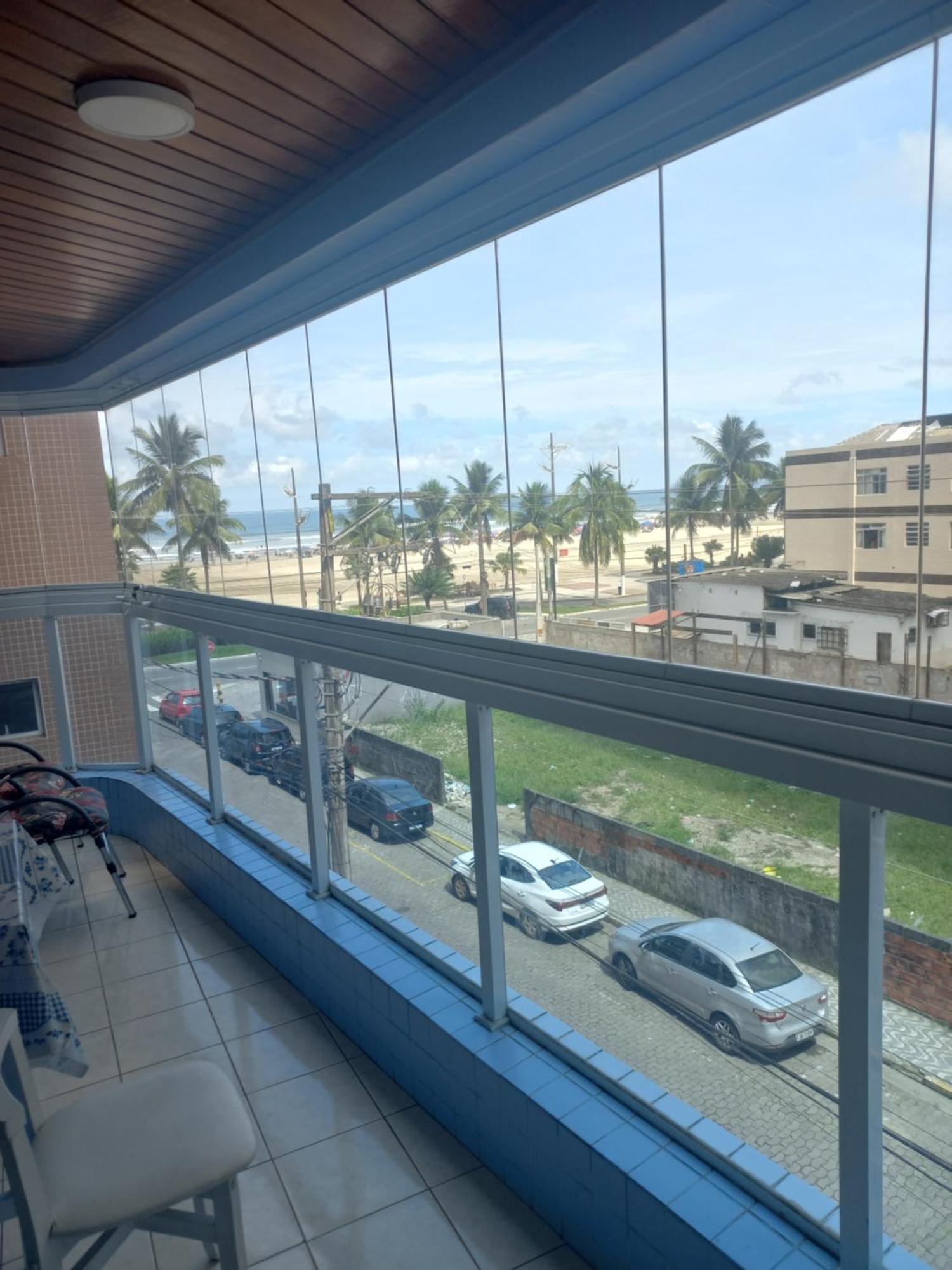 Apto Vista Mar, 8 Pessoas, Varanda Gourmet, Pe Na Areia! Praia Grande  Exteriör bild