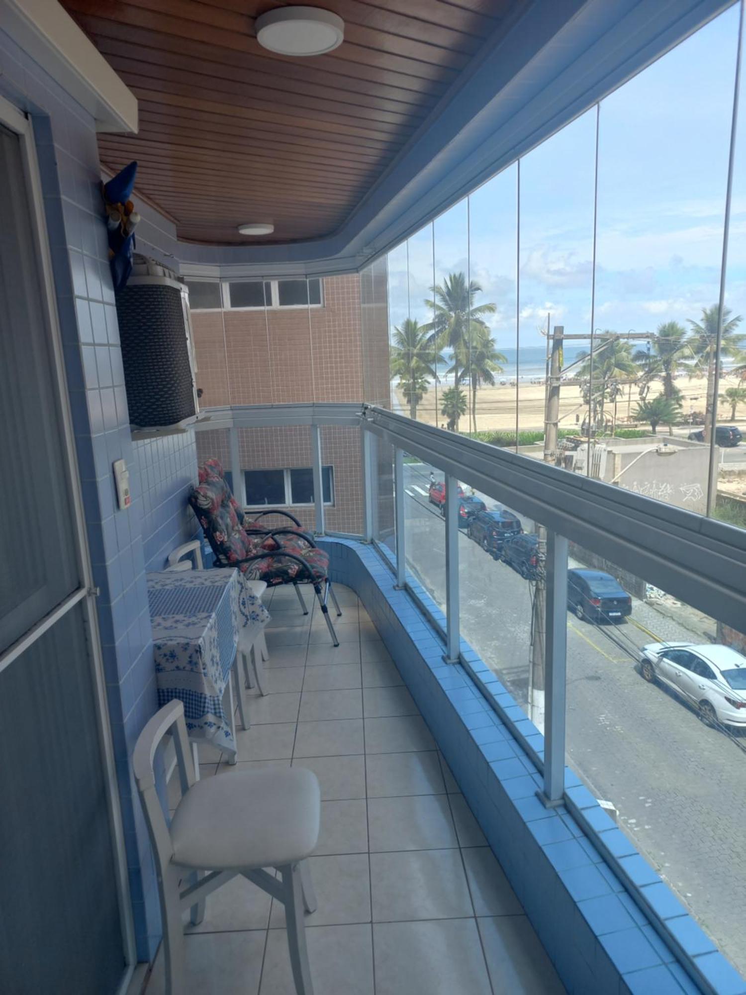Apto Vista Mar, 8 Pessoas, Varanda Gourmet, Pe Na Areia! Praia Grande  Exteriör bild